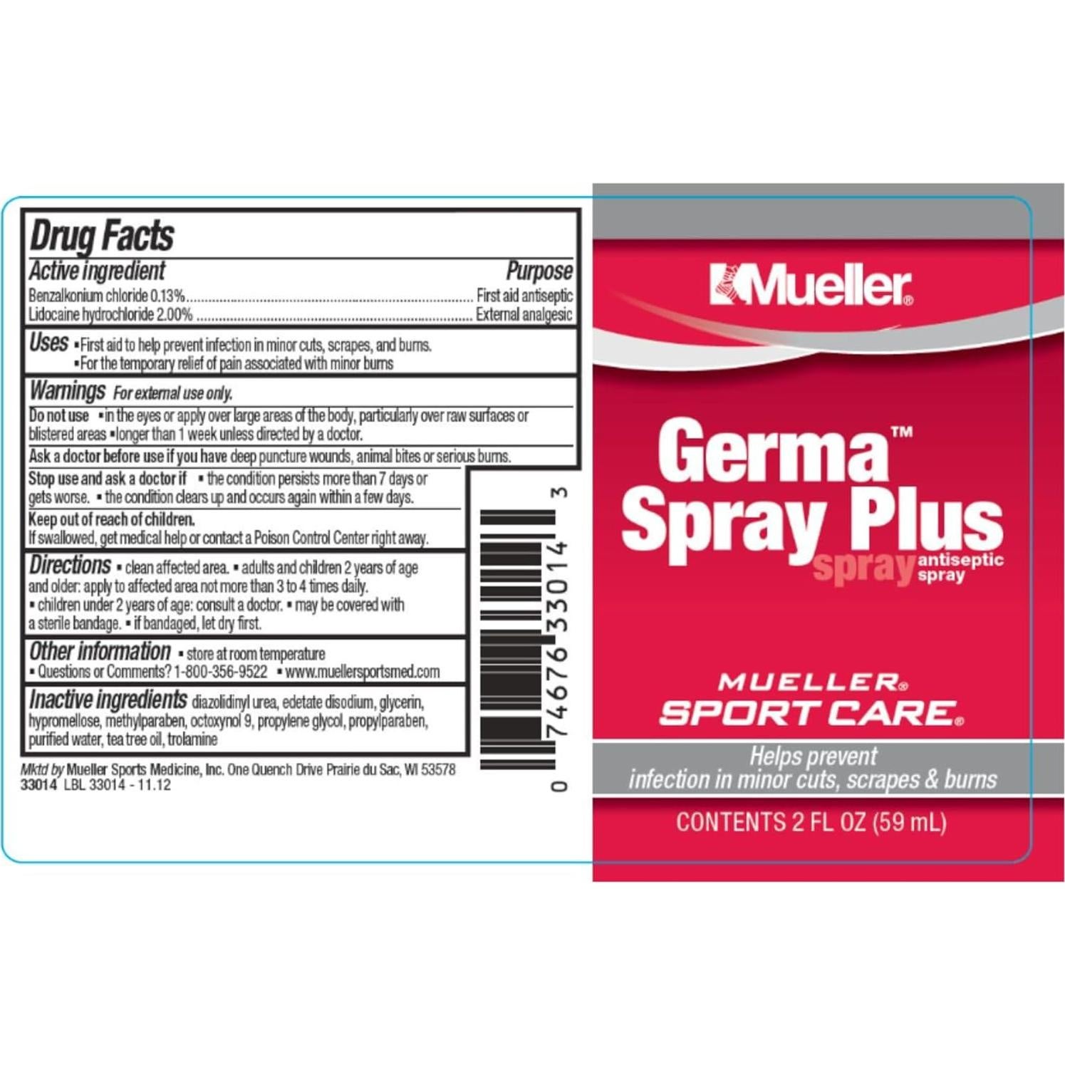 Kit de Relleno Médico Mueller 74 Piezas para Entrenadores