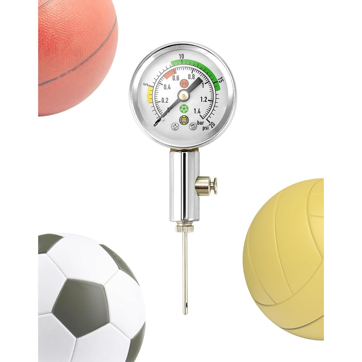 Medidor de Presión de Balones QWORK - Precisión Profesional
