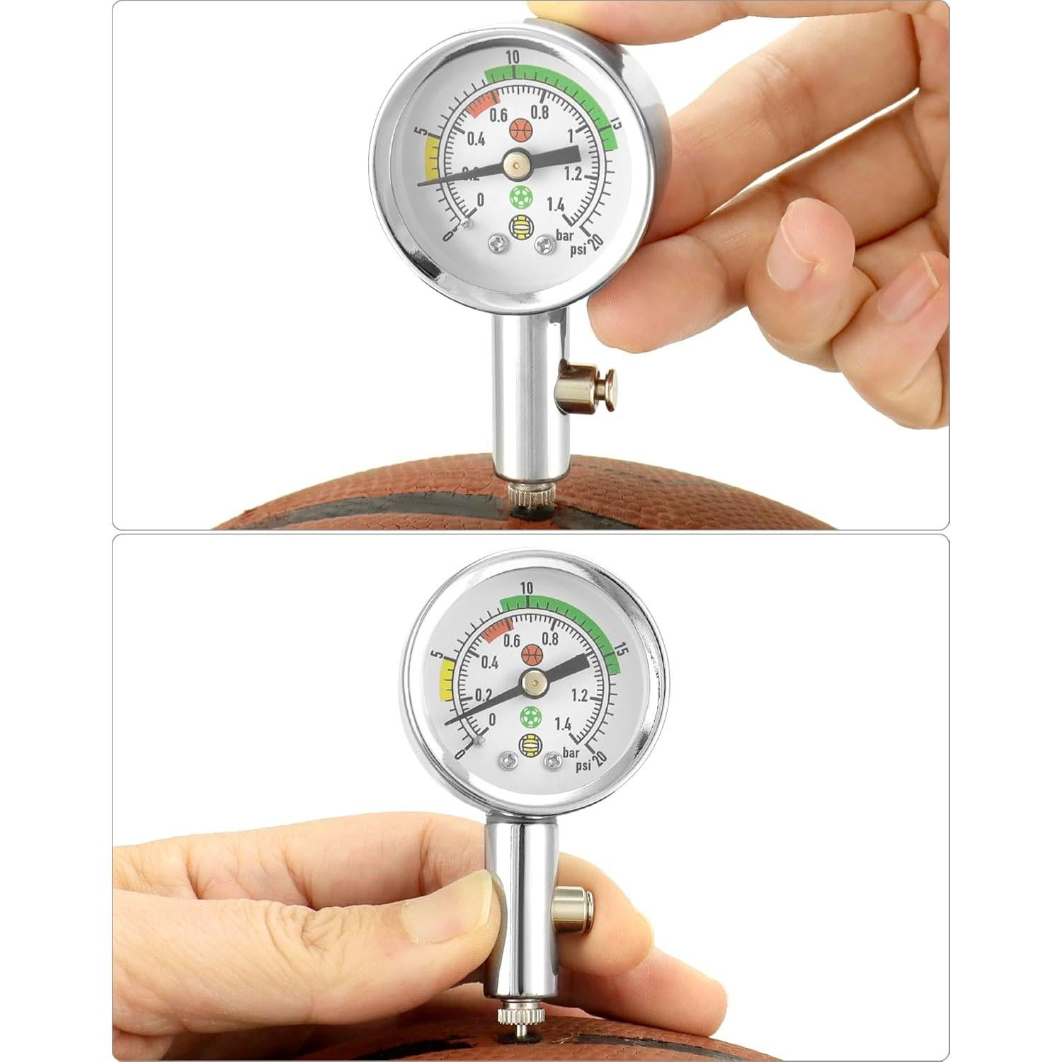 Medidor de Presión de Balones QWORK - Precisión Profesional