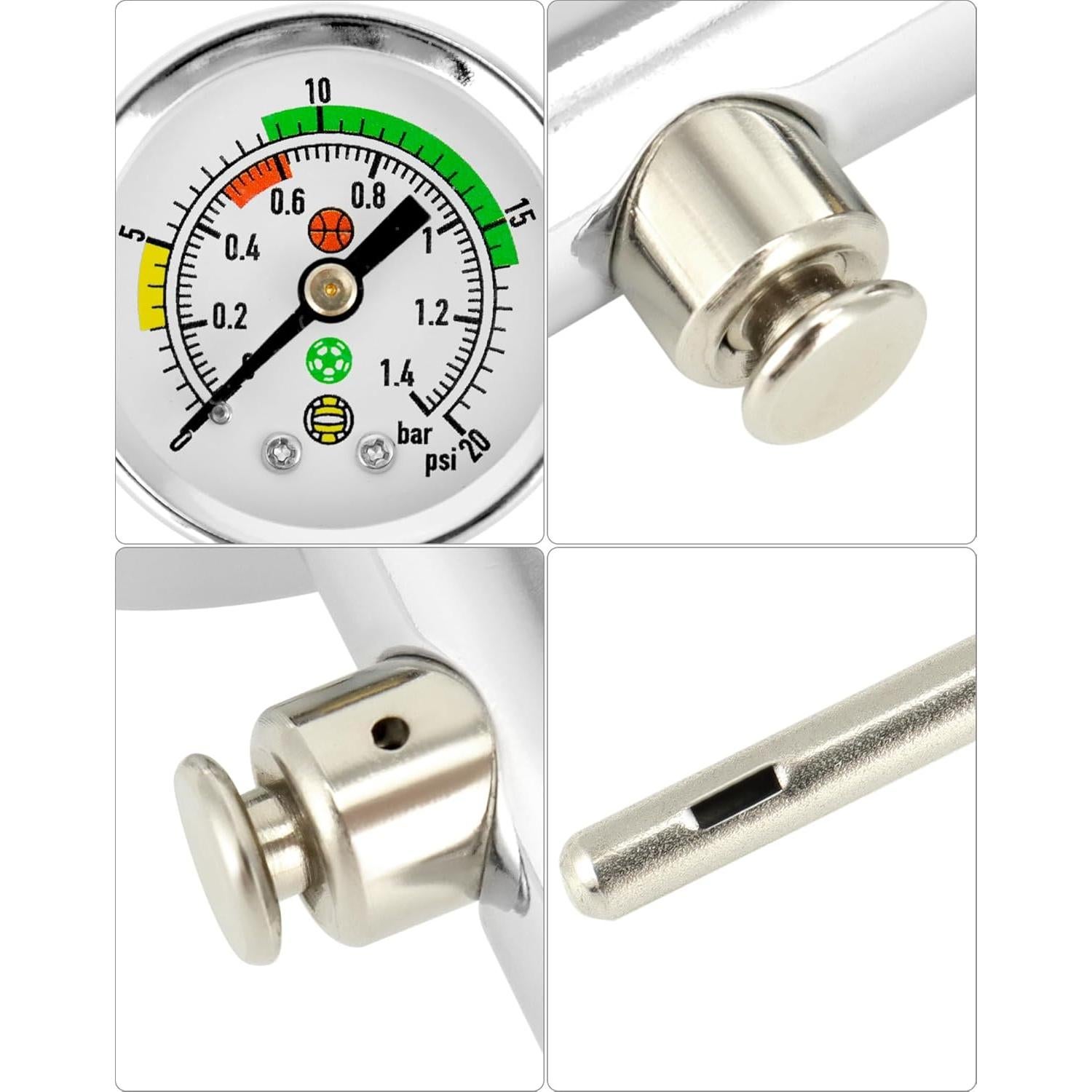 Medidor de Presión de Balones QWORK - Precisión Profesional