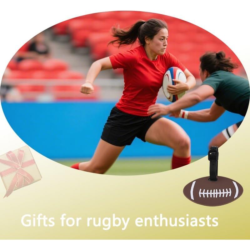 Etiqueta de Equipaje de Fútbol MXXGMYJ Redonda 14.99x8.99cm