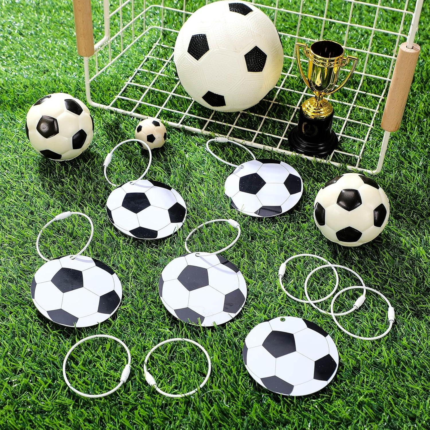 24 Etiquetas de Equipaje de Fútbol Liliaafar 7 cm PVC