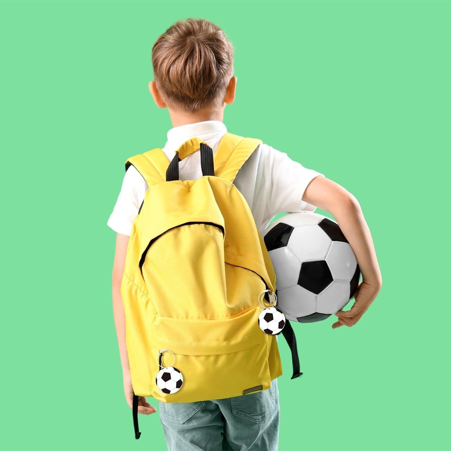 24 Etiquetas de Equipaje de Fútbol Liliaafar 7 cm PVC