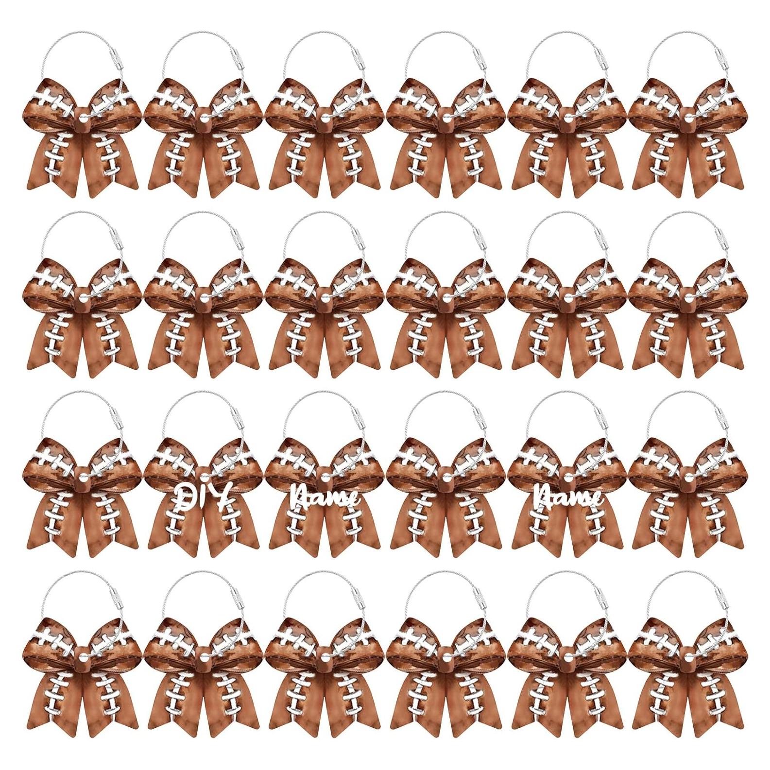 24 Etiquetas de Equipaje de Fútbol Windkream con Lazo PVC