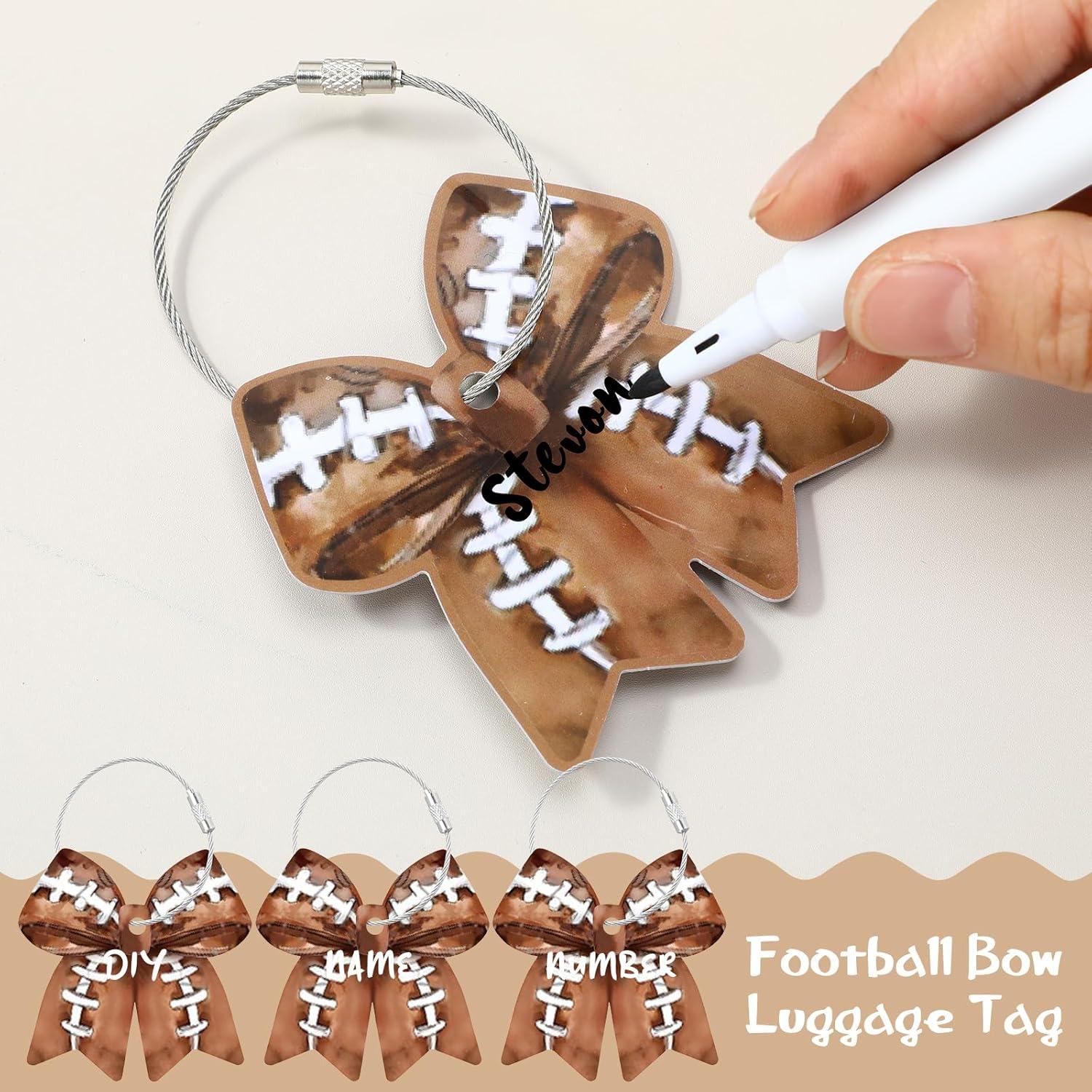 24 Etiquetas de Equipaje de Fútbol Windkream con Lazo PVC