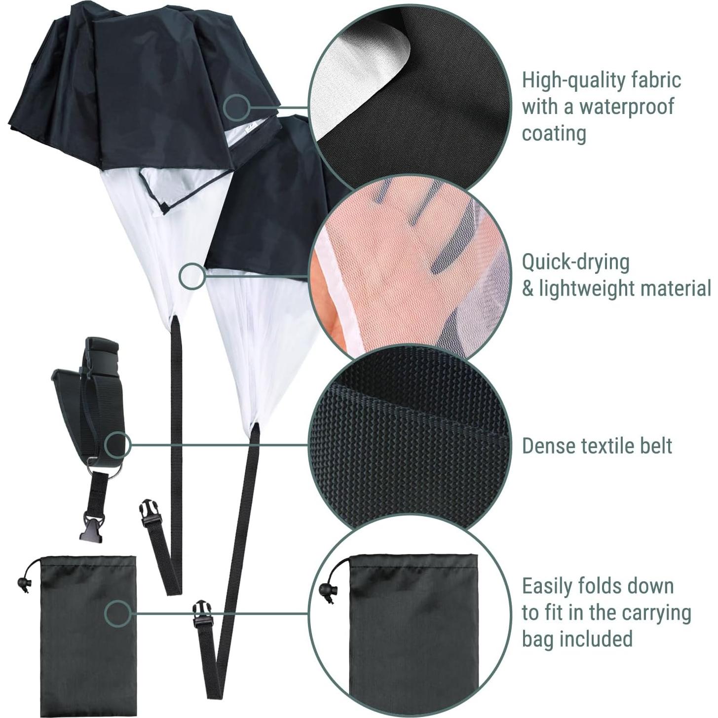 Paracaídas de Resistencia para Correr BULLETSHAKER 142 cm
