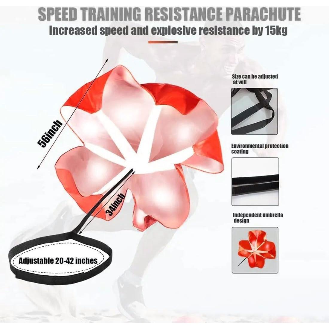 Paracaídas de Resistencia EastyGold 145 cm para Entrenamiento de Velocidad