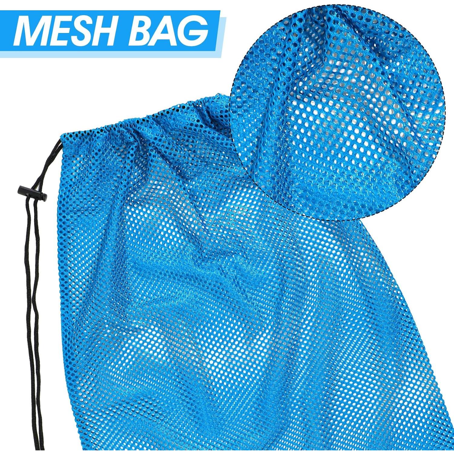 2 Bolsas de Malla KFHENSOMR 48x68 cm para Buceo y Natación