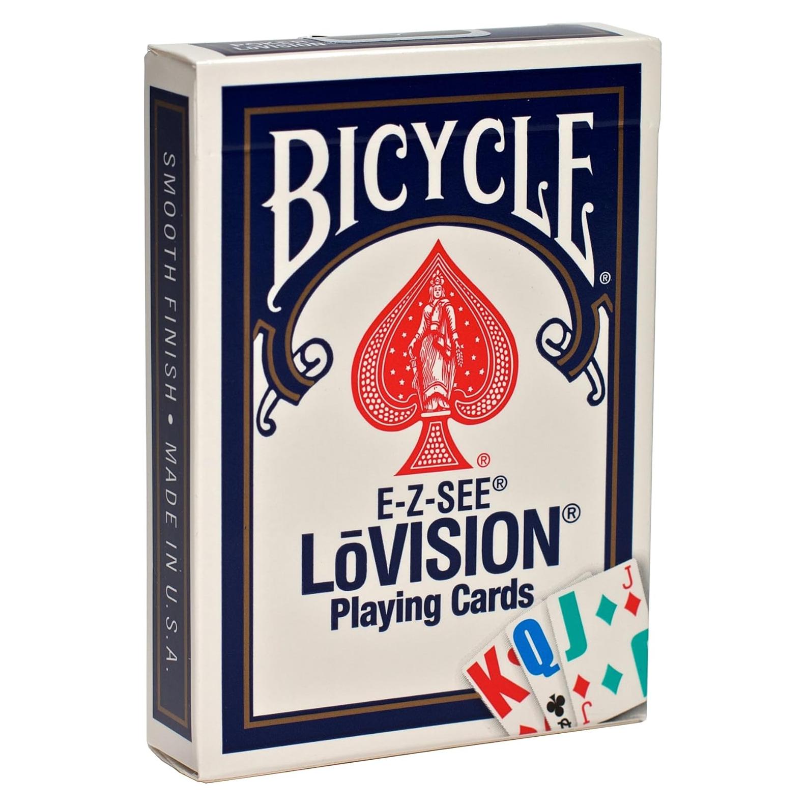 Baraja de Cartas E-Z See Bicycle para Discapacidad Visual