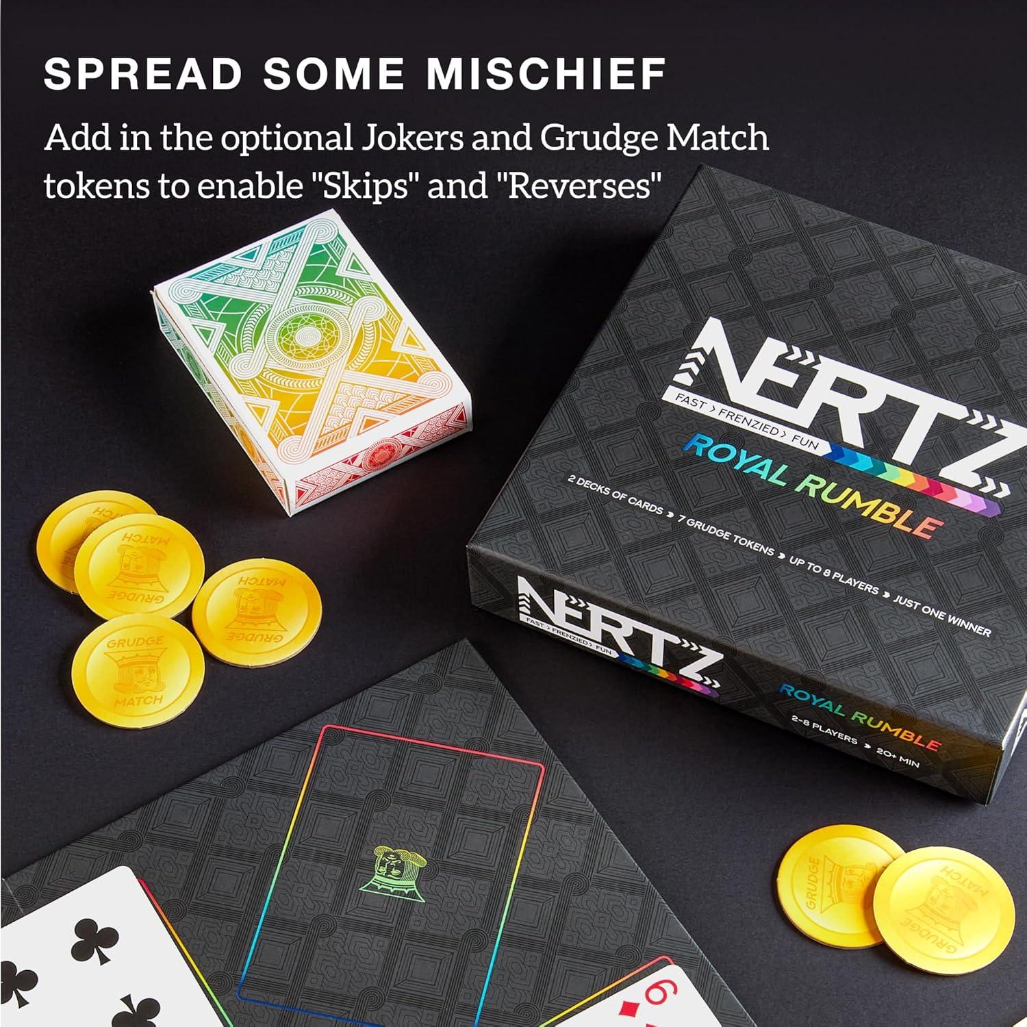 Juego de Cartas Nertz Royal Rumble Brybelly - Hasta 8 Jugadores