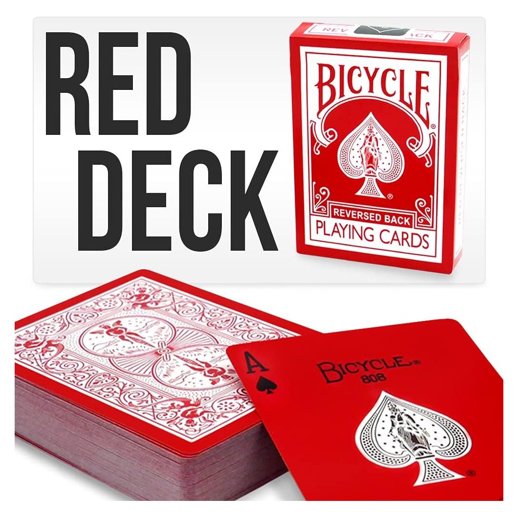 Baraja de Cartas Roja Inversa Bicycle Magic Makers - 68g