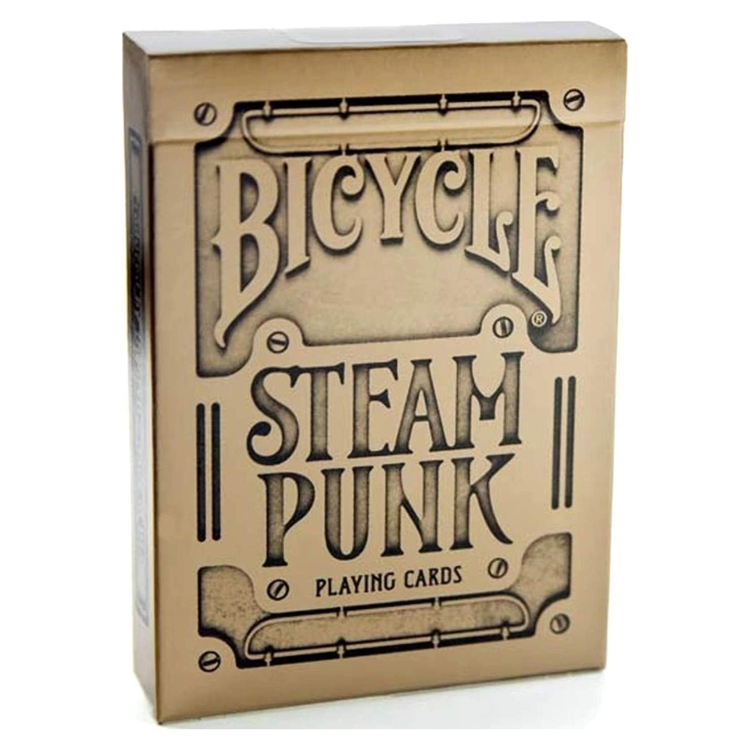 Mazo de Cartas de Juego Bicycle Steampunk Dorado 54 Piezas