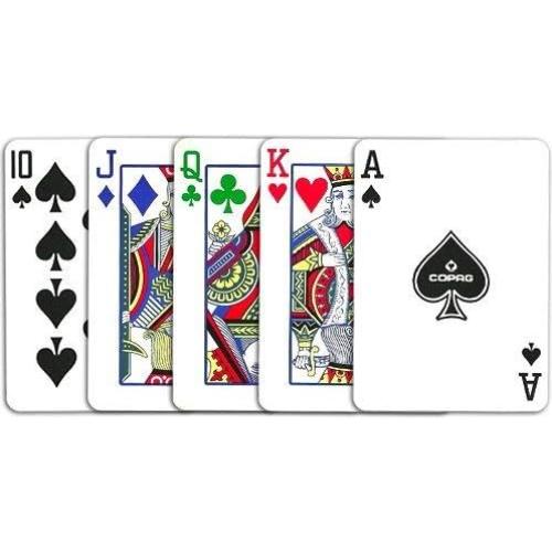 Juego de Barajas Copag 2 Barajas PVC Tamaño Poker Rojo/Azul