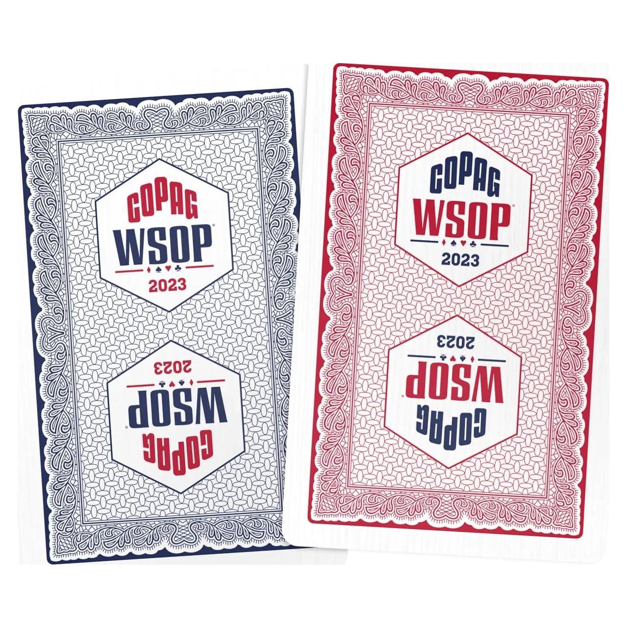 Barajas de Juego Copag WSOP 2023 - 2 Mazos Plástico PVC Bridge