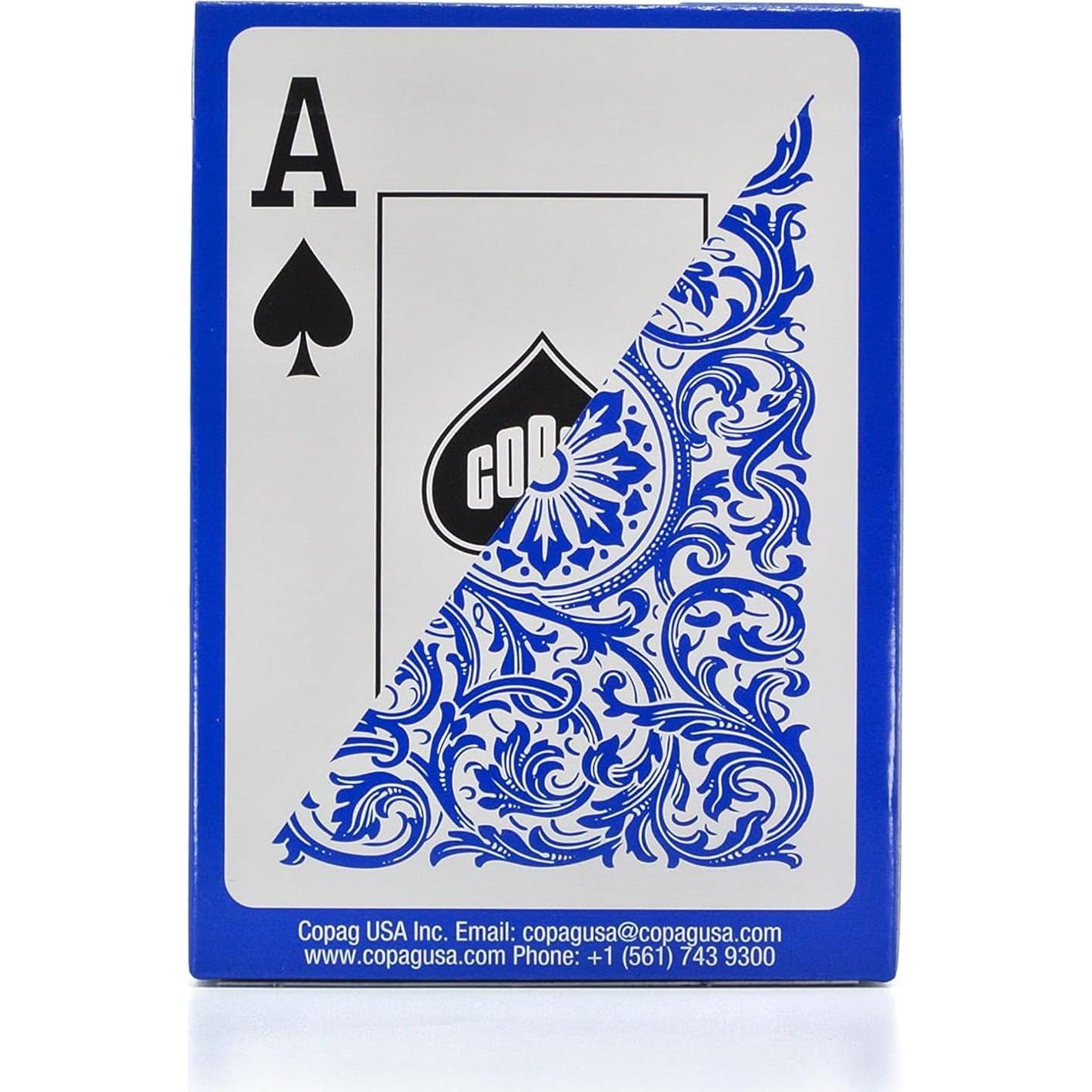 Baraja de Póker Copag Jumbo Index Azul - PVC Premium
