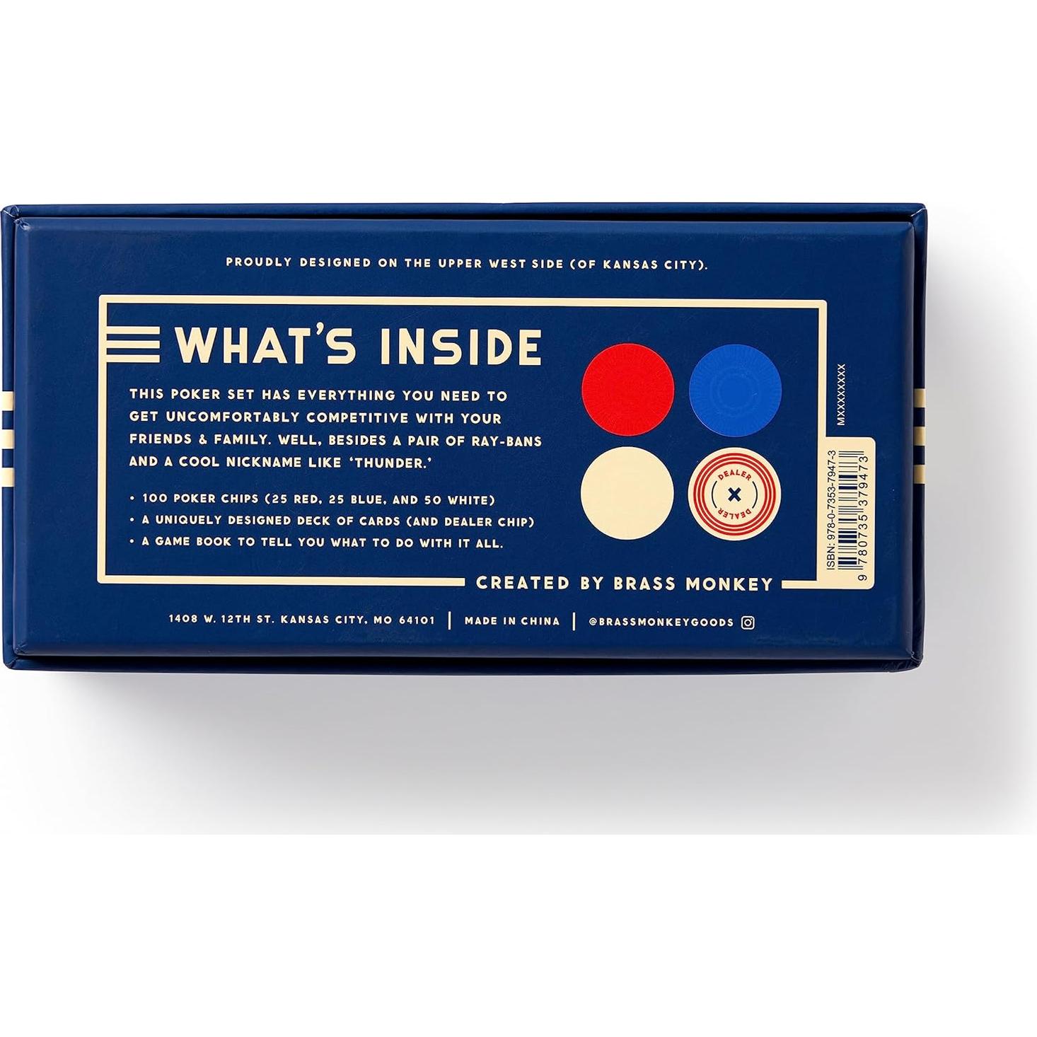 Juego de Póker Brass Monkey Aumenta La Apuesta con 100 Fichas