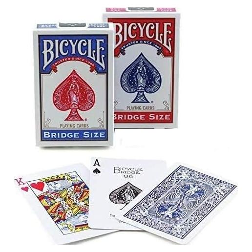 Barajas Bicycle para Bridge Estrechas - 12 Barajas Rojas y Azules