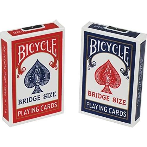 Barajas Bicycle para Bridge Estrechas - 12 Barajas Rojas y Azules