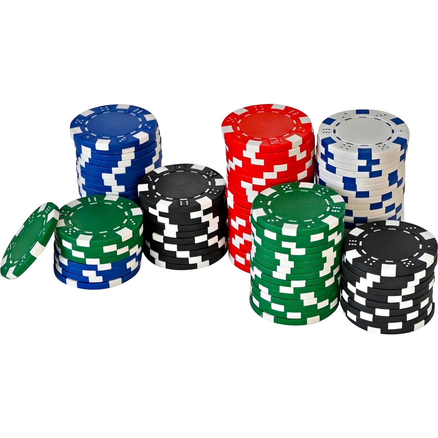 Conjunto de Fichas de Póker 100 Piezas Sunny Days Entertainment