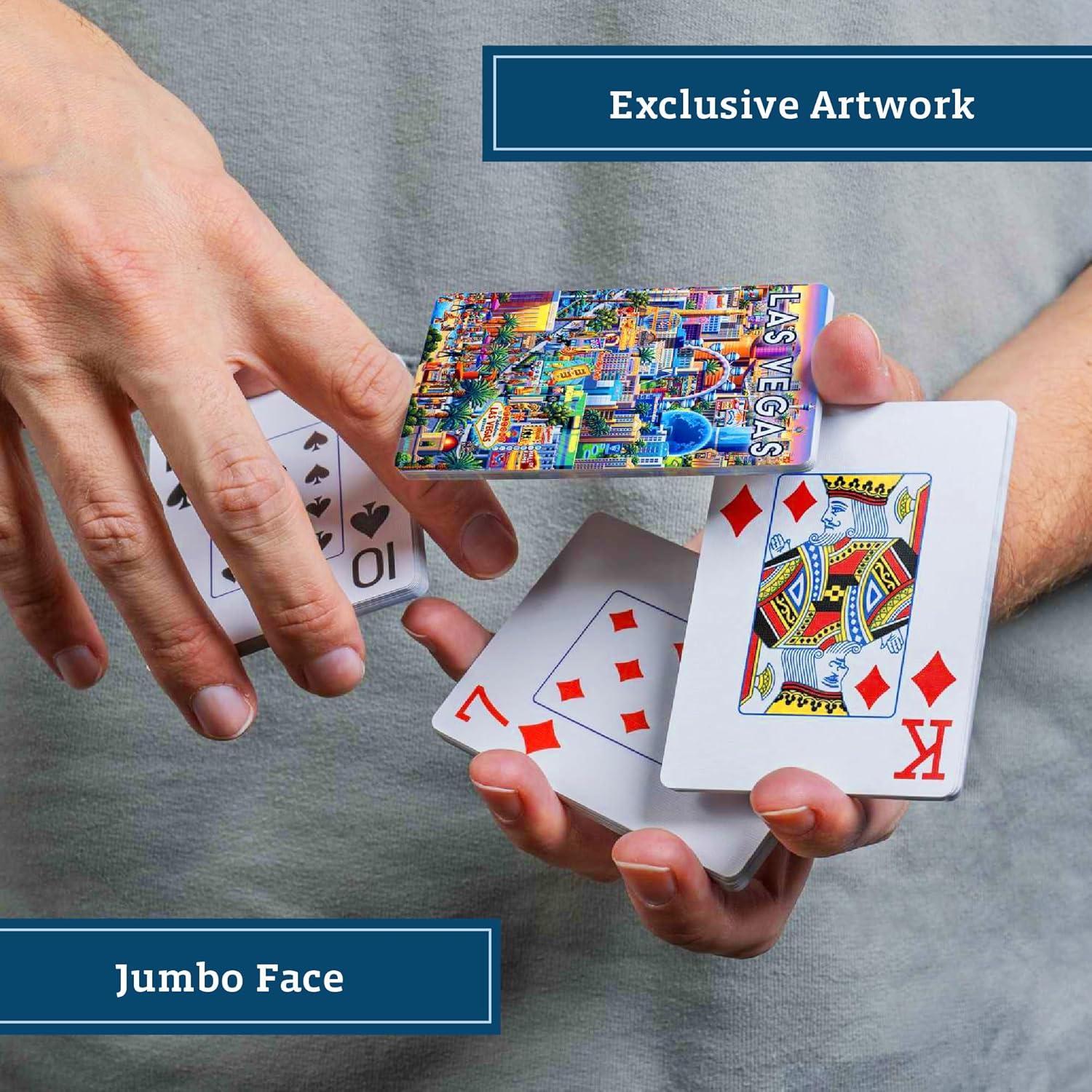 Baraja de Cartas Premium Featherlight Boardwalk Puzzles 9x6.5 cm