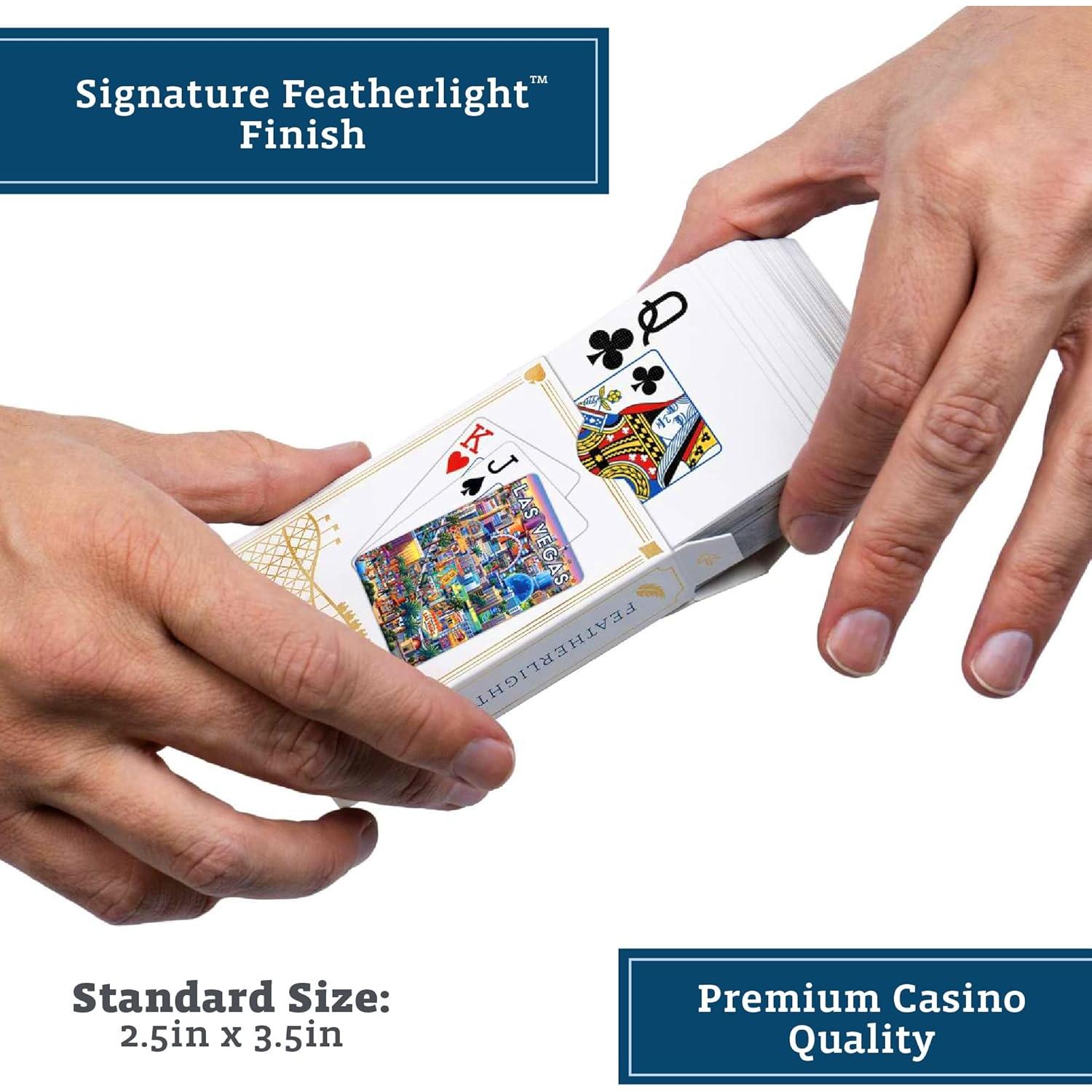 Baraja de Cartas Premium Featherlight Boardwalk Puzzles 9x6.5 cm