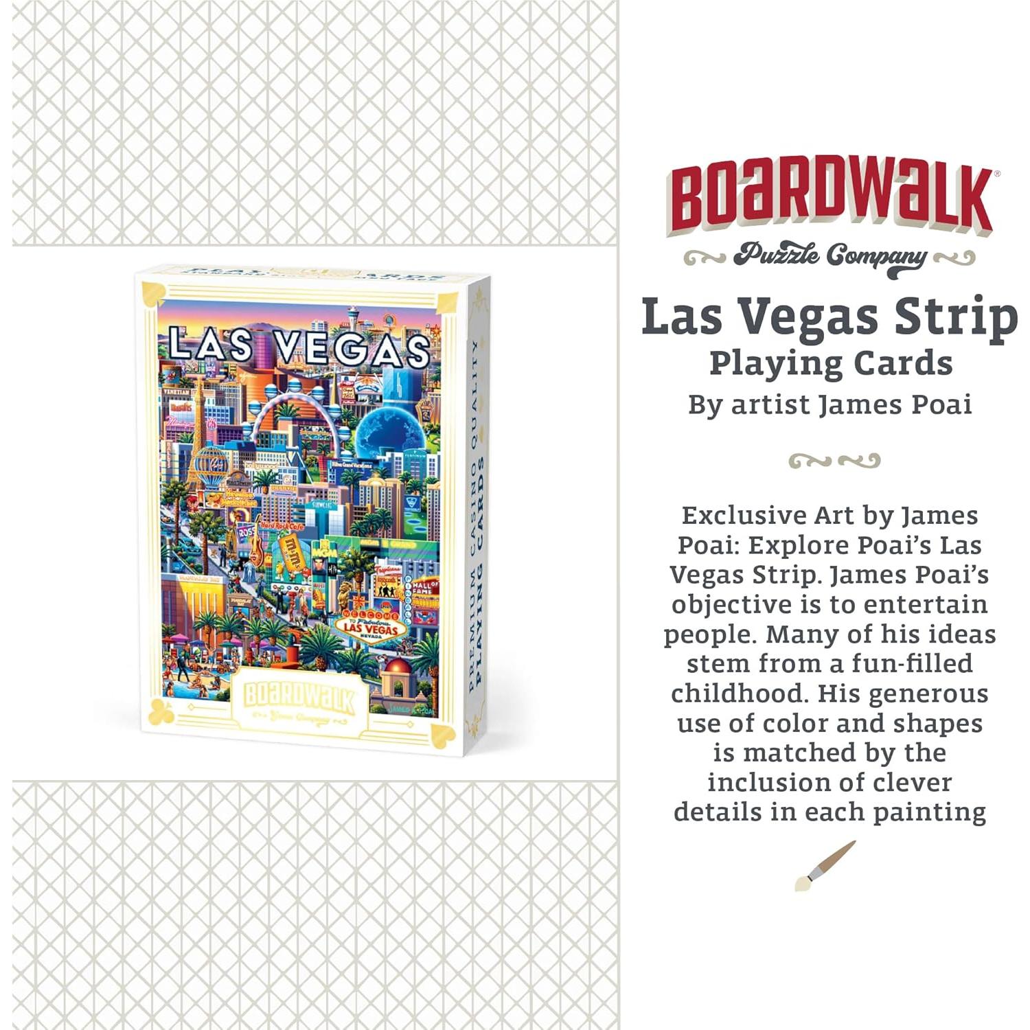 Baraja de Cartas Premium Featherlight Boardwalk Puzzles 9x6.5 cm