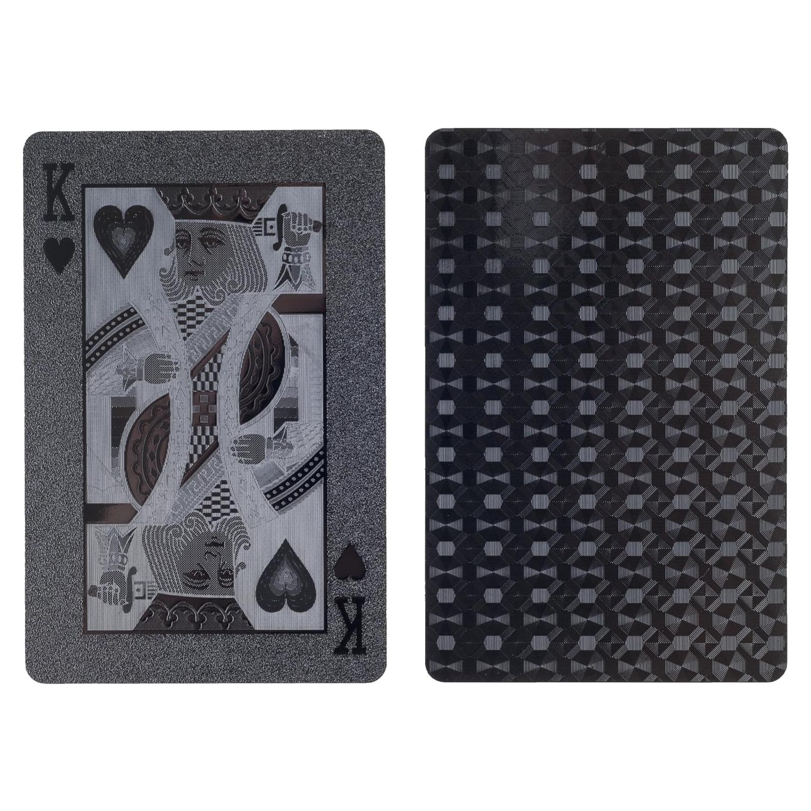 Baraja de Póker Embossed TMG Diablo Negro - 54 Cartas