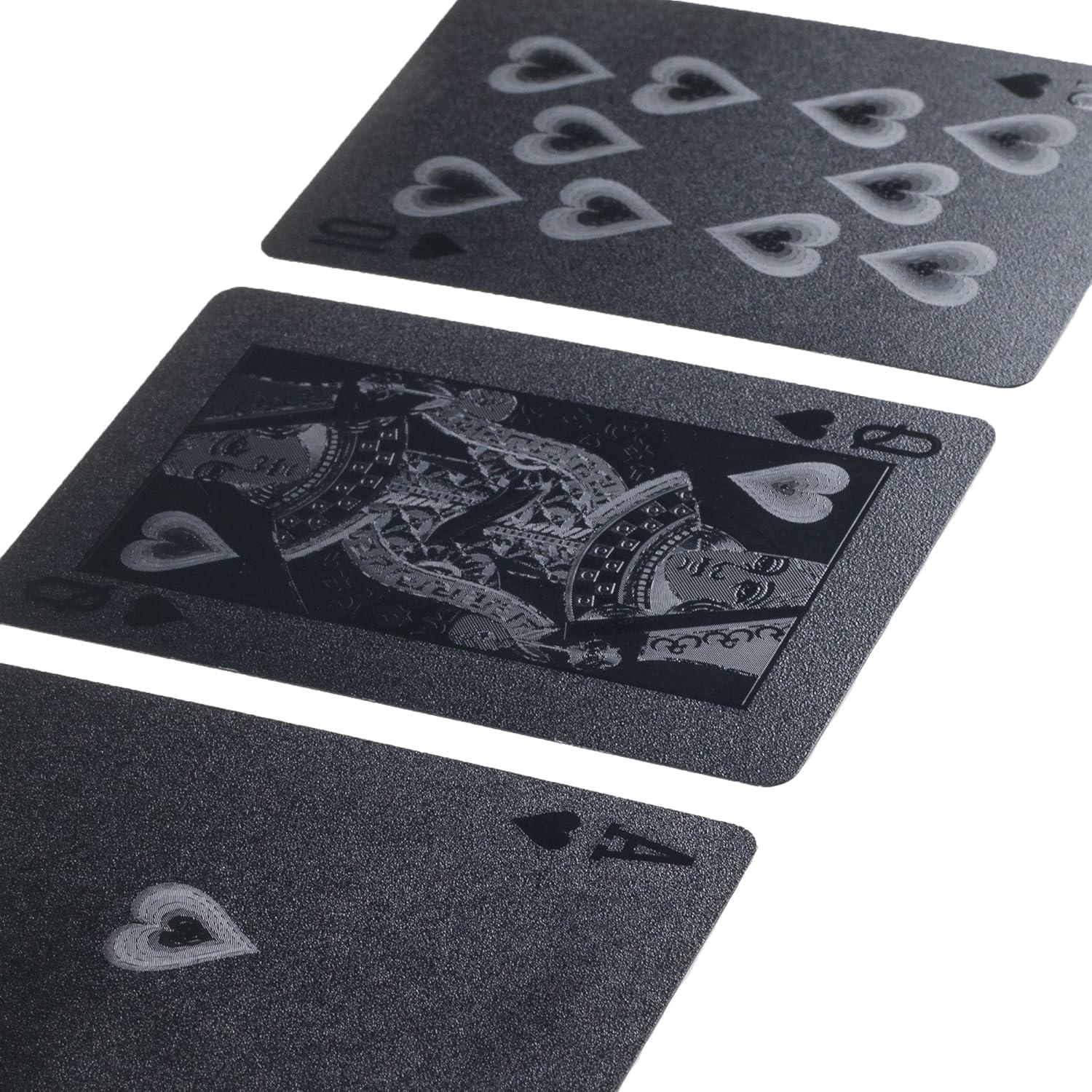 Baraja de Póker Embossed TMG Diablo Negro - 54 Cartas