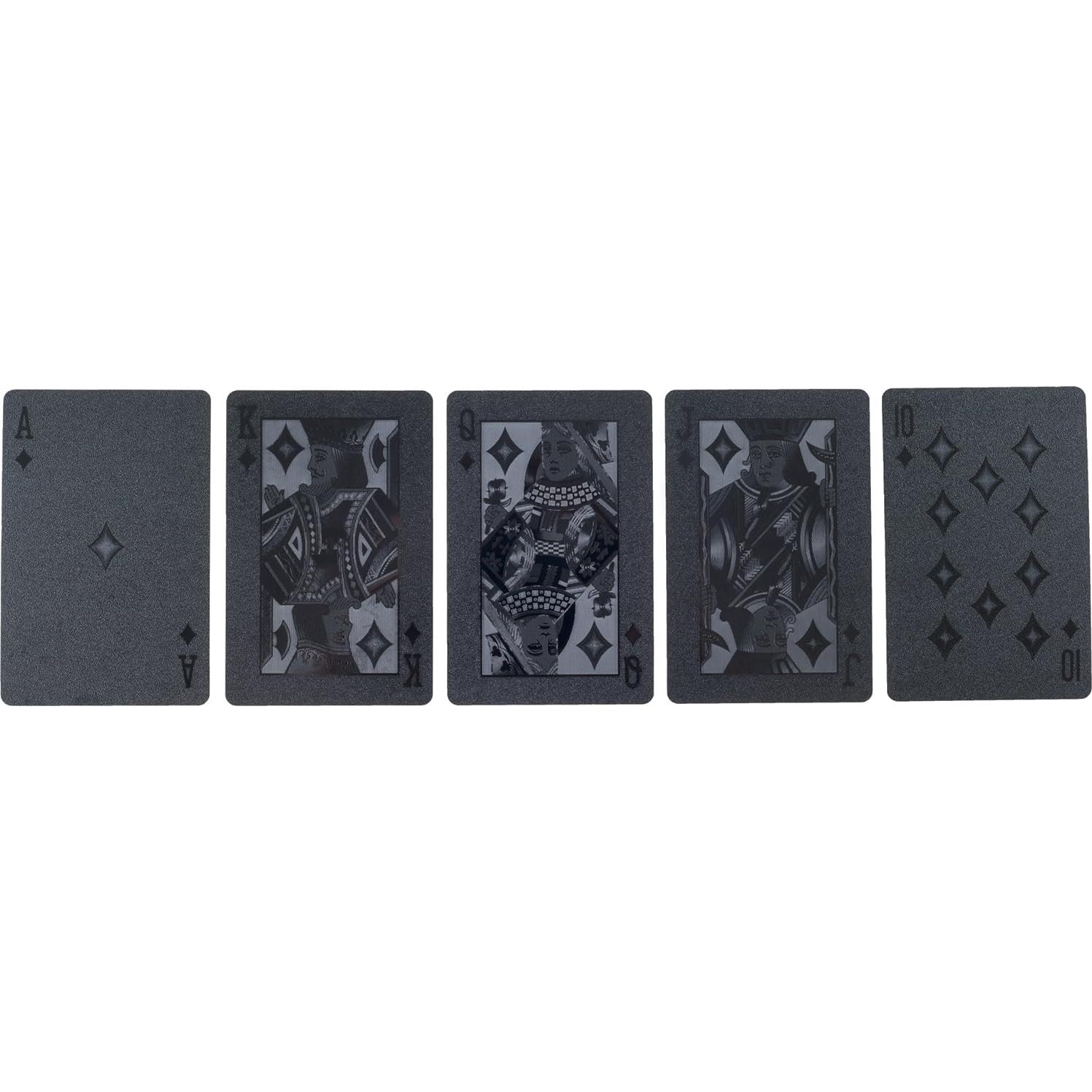 Baraja de Póker Embossed TMG Diablo Negro - 54 Cartas