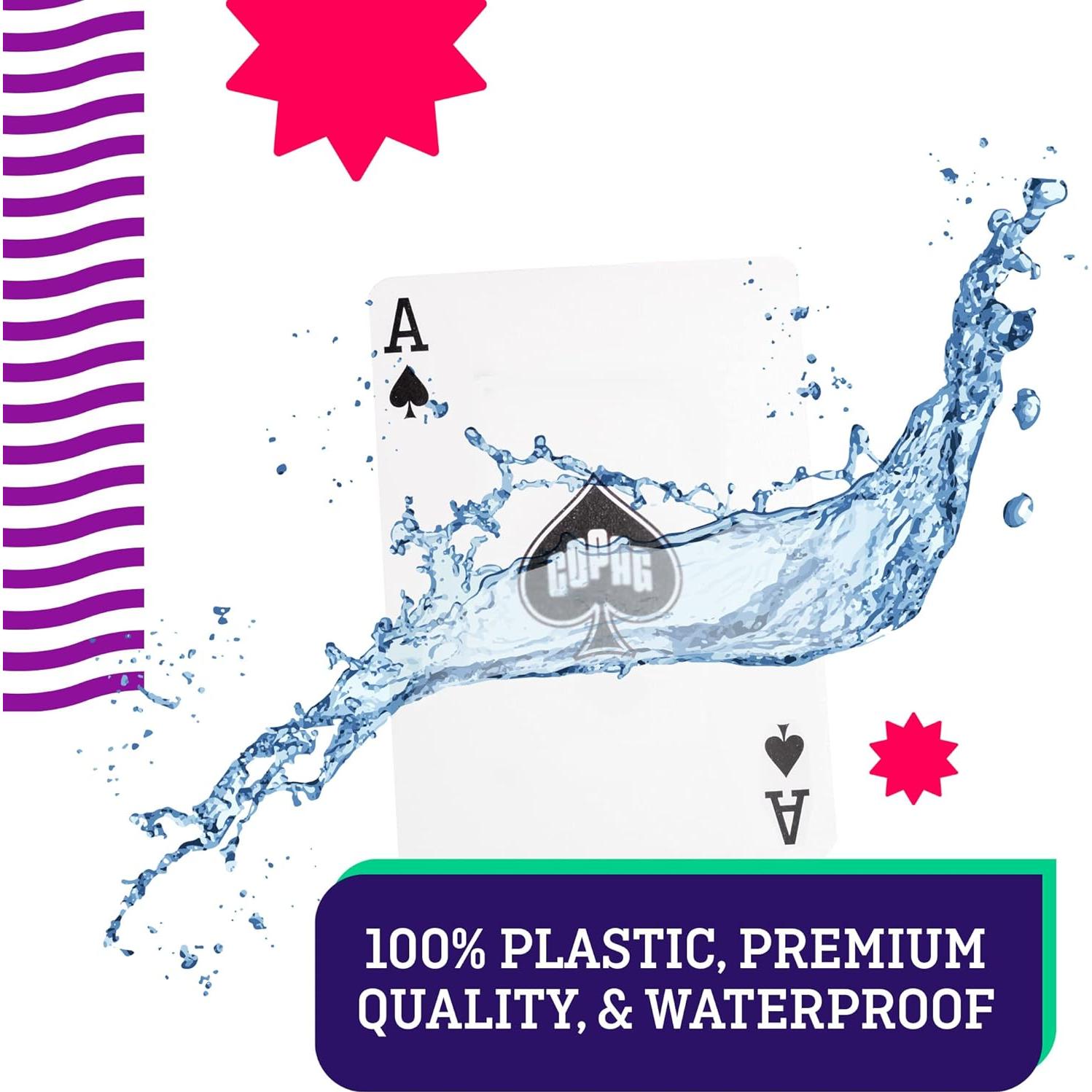 Copag 1546 Cartas de Plástico Neotéricas 100% Poker Verde/Rojo