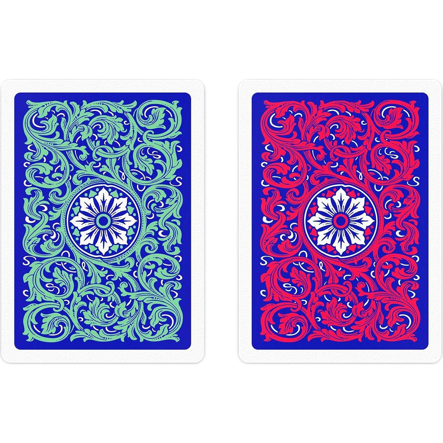 Copag 1546 Cartas de Plástico Neotéricas 100% Poker Verde/Rojo