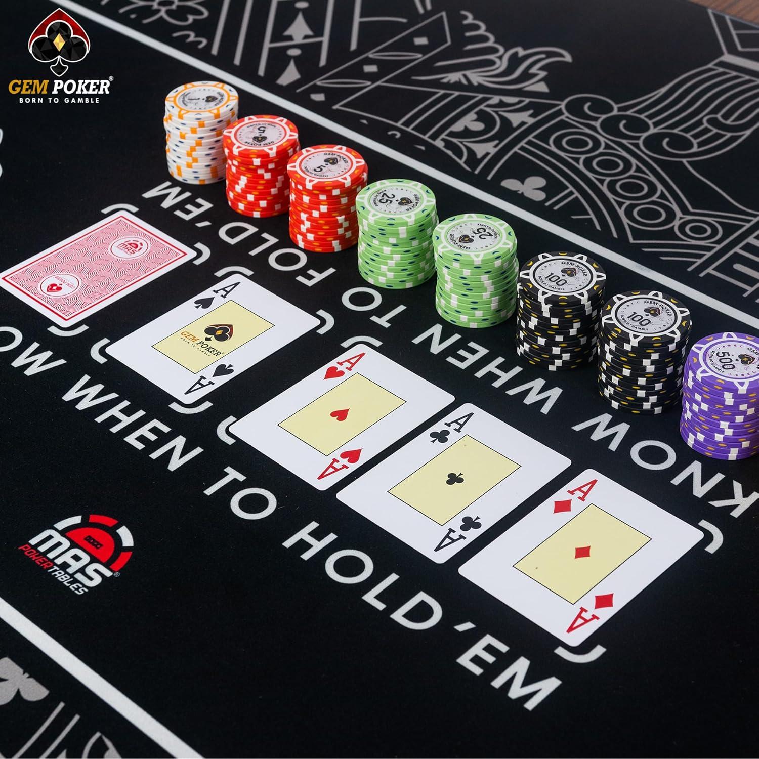 Set de Póker Luna 500 Fichas 14g con Estuche Premium