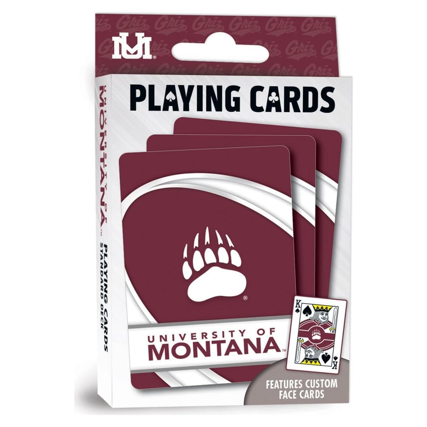 Cartas de Juego NCAA Montana Grizzlies - MasterPieces 52 Piezas
