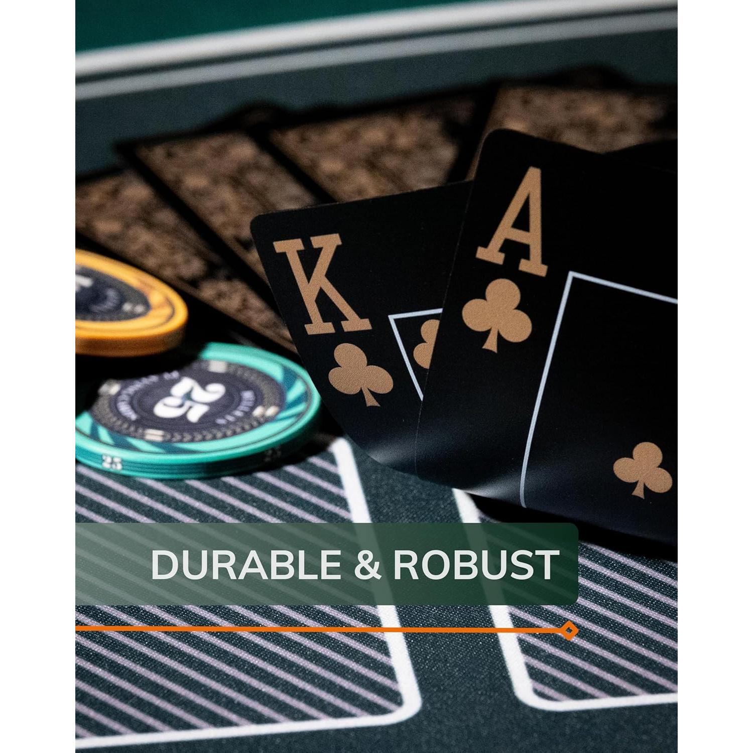 Cartas de Póker Bullets Edición Negra Jumbo de Plástico 63x88mm