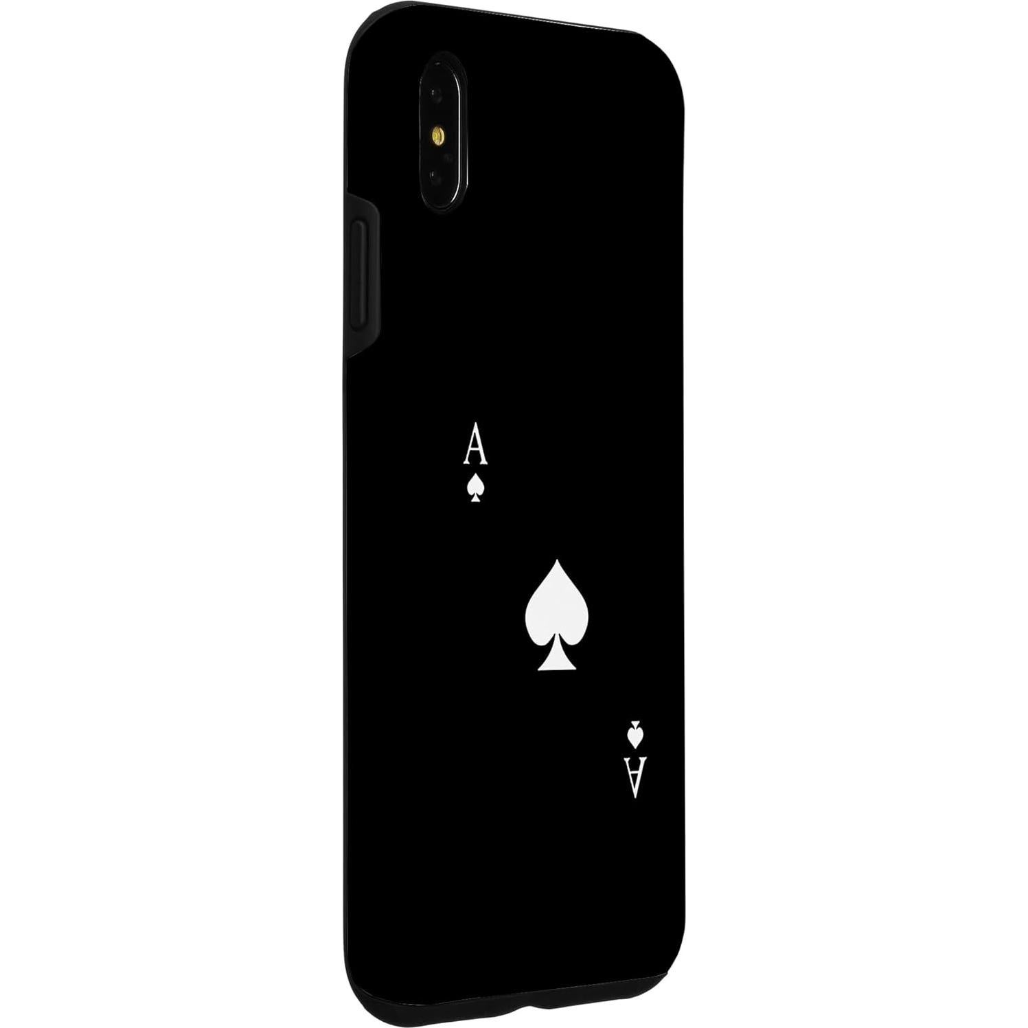 Baraja de Póker As de Espadas + Funda iPhone XS Max