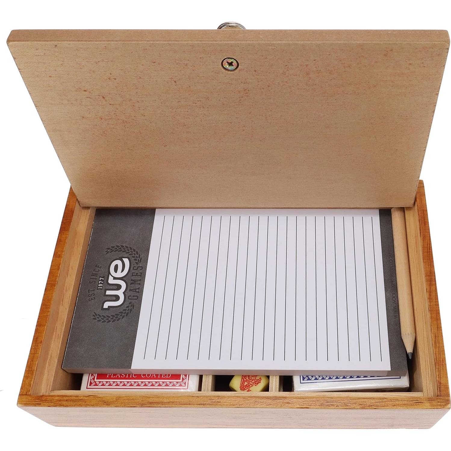 Conjunto de Póker Aces & Spades WE Games 7-en-1 con Caja de Madera