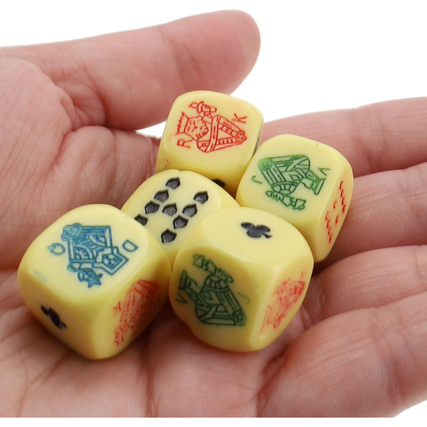 Conjunto de Póker Aces & Spades WE Games 7-en-1 con Caja de Madera