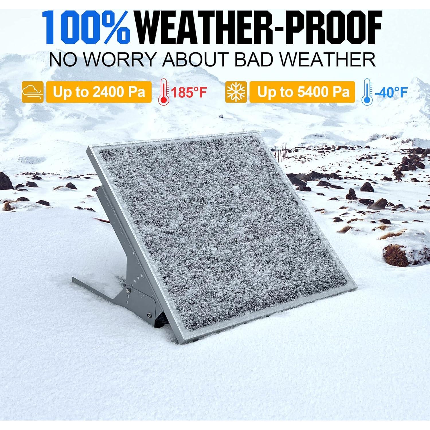 Panel Solar SOLPERK 50W 12V + Controlador y Soporte Ajustable