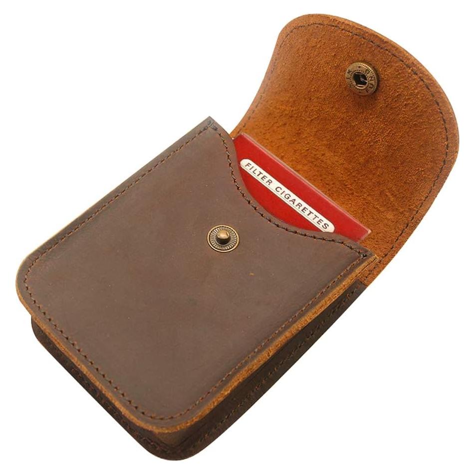 Estuche de Cuero para Cartas Boshiho - Soporte para 1 Baraja