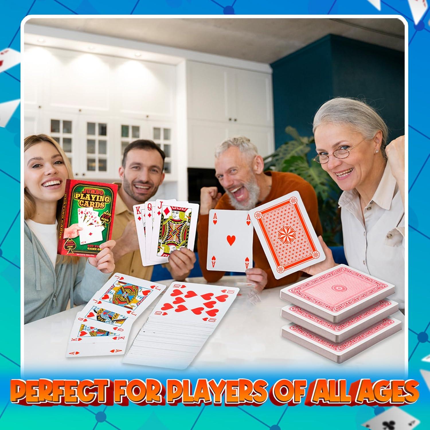 Cartas de Juego Jumbo Bedwina 5x7 cm para Fiestas y Diversión