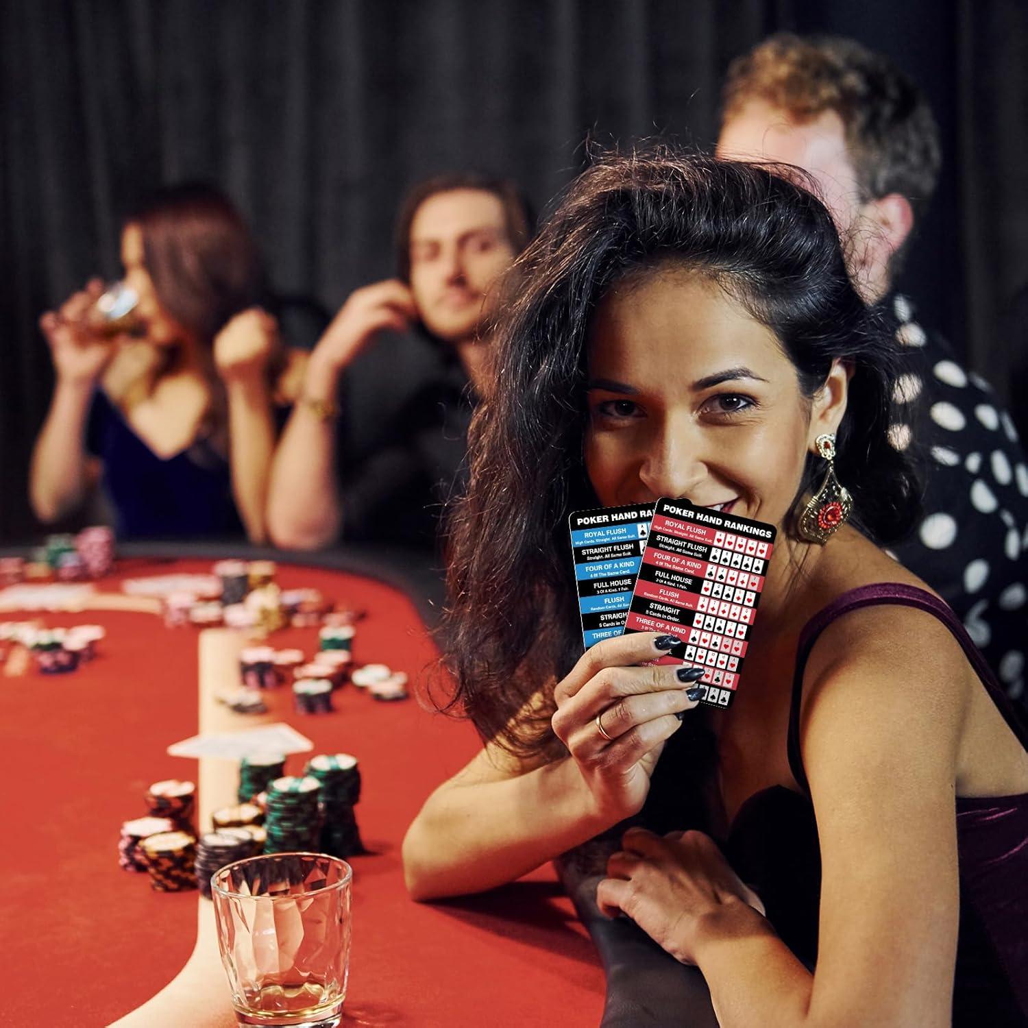 Tablas de Clasificación de Manos de Póker AmazingSpark 8 Piezas