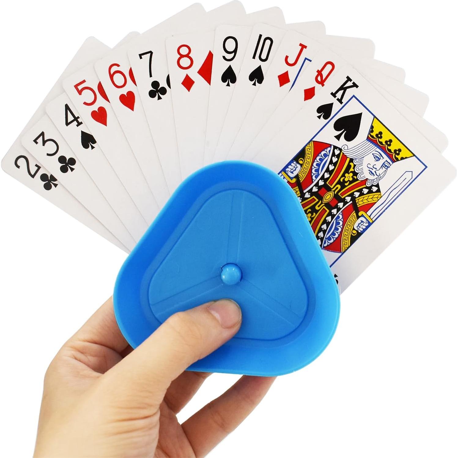 Soportes para Cartas Yuanhe - Juego de 4 Triángulo Azul