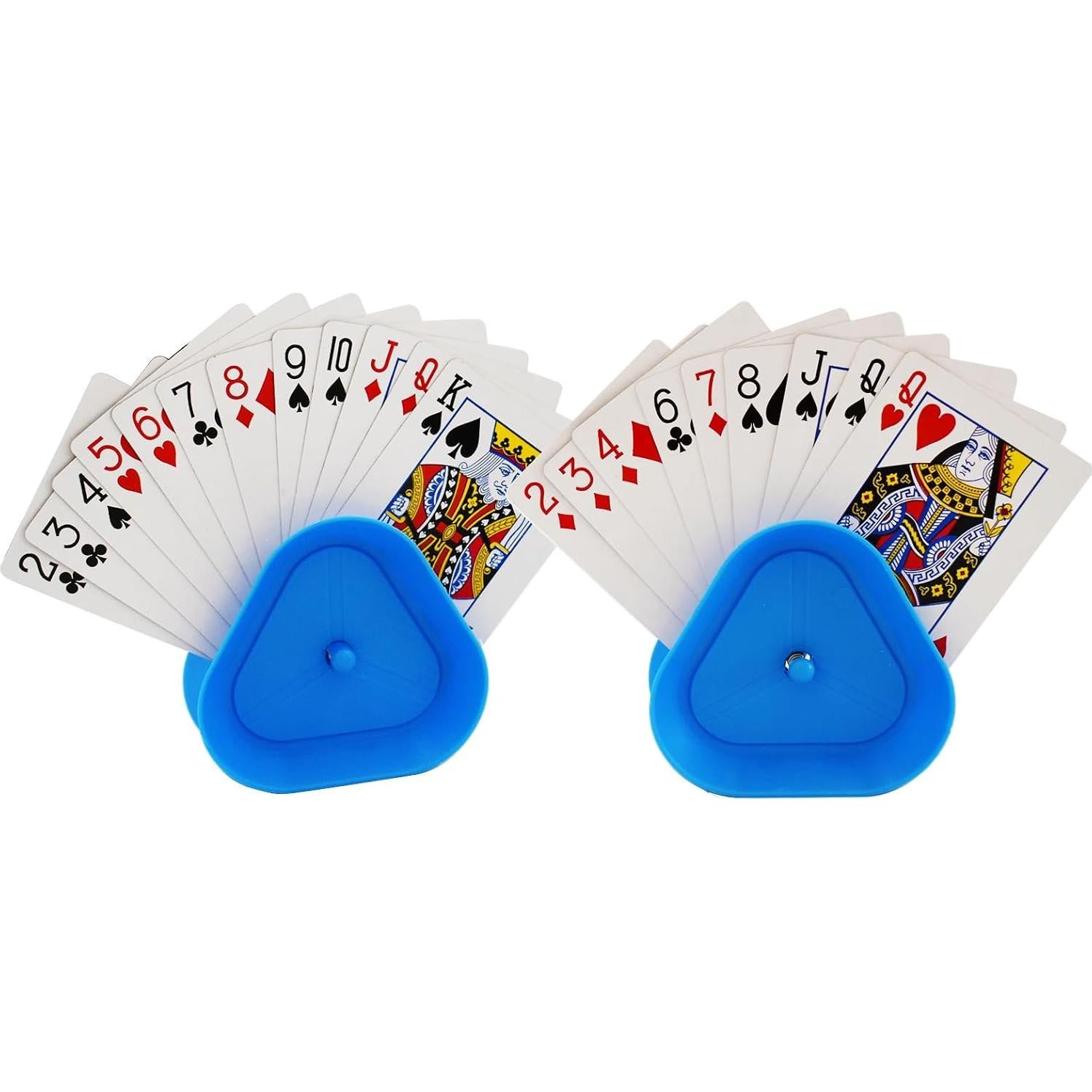 Soportes para Cartas Yuanhe - Juego de 4 Triángulo Azul