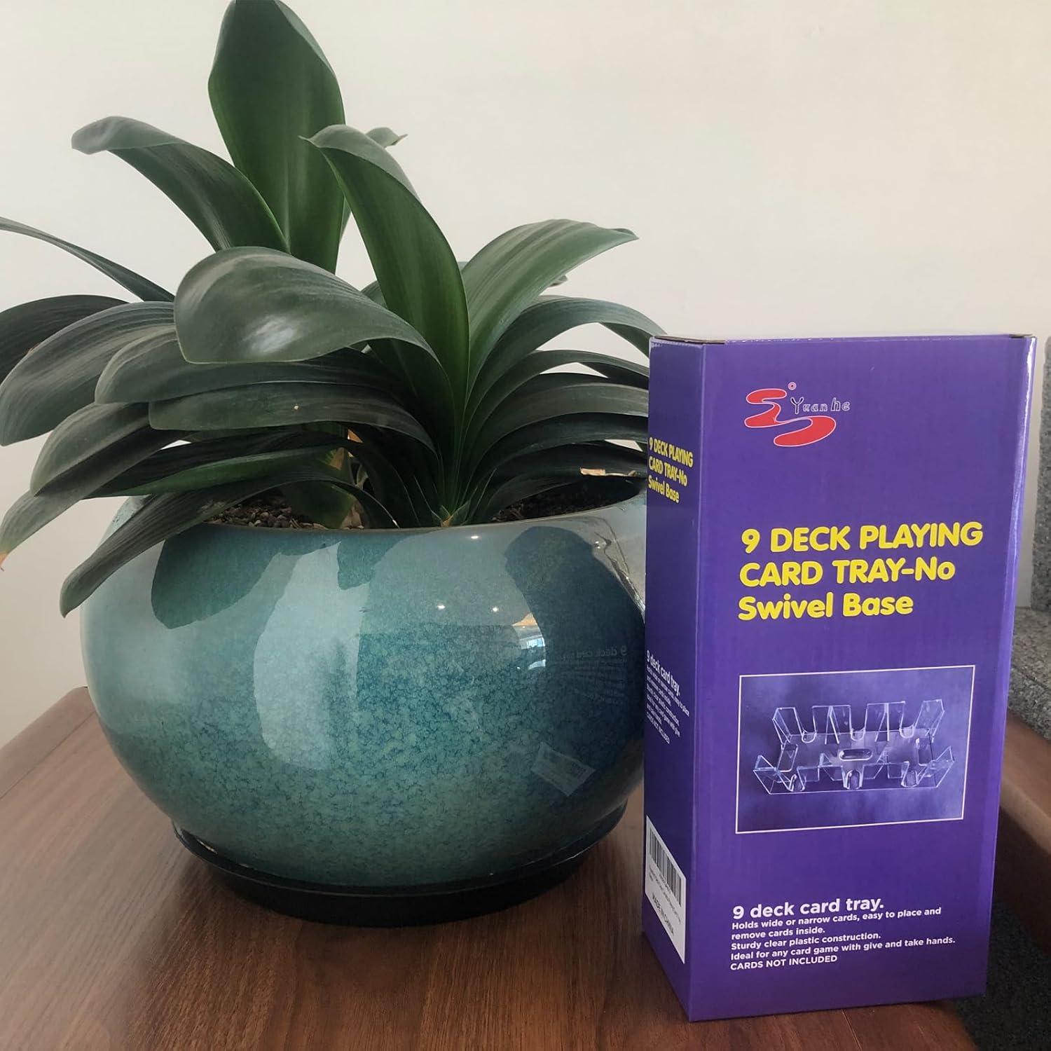 Bandeja de Cartas Canasta Yuanhe para 9 Barajas Transparente