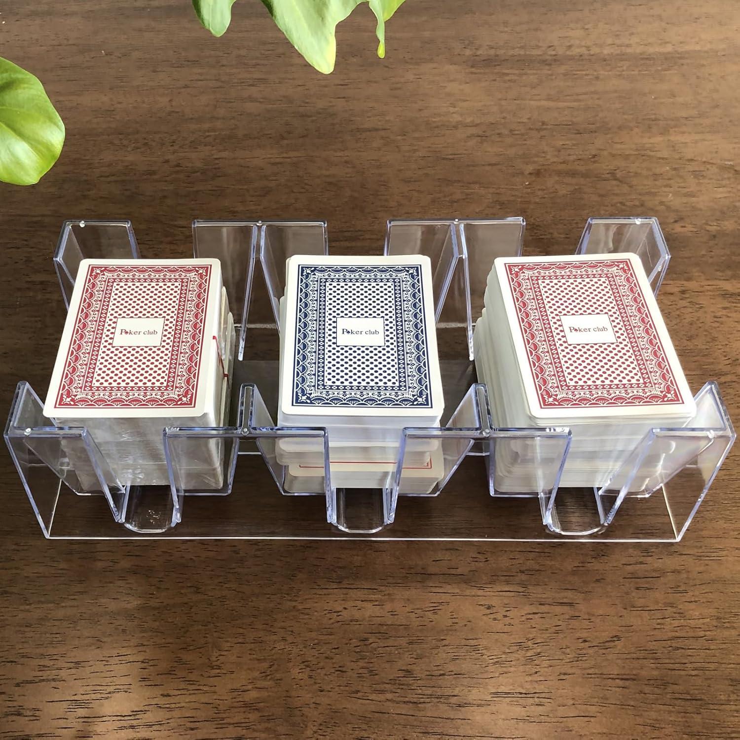 Bandeja de Cartas Canasta Yuanhe para 9 Barajas Transparente