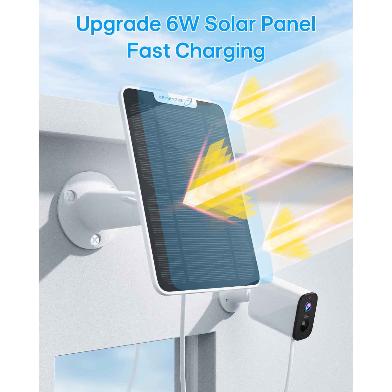 Cargador Solar 6W WININMETA para Cámaras Arlo Pro 3 Floodlight