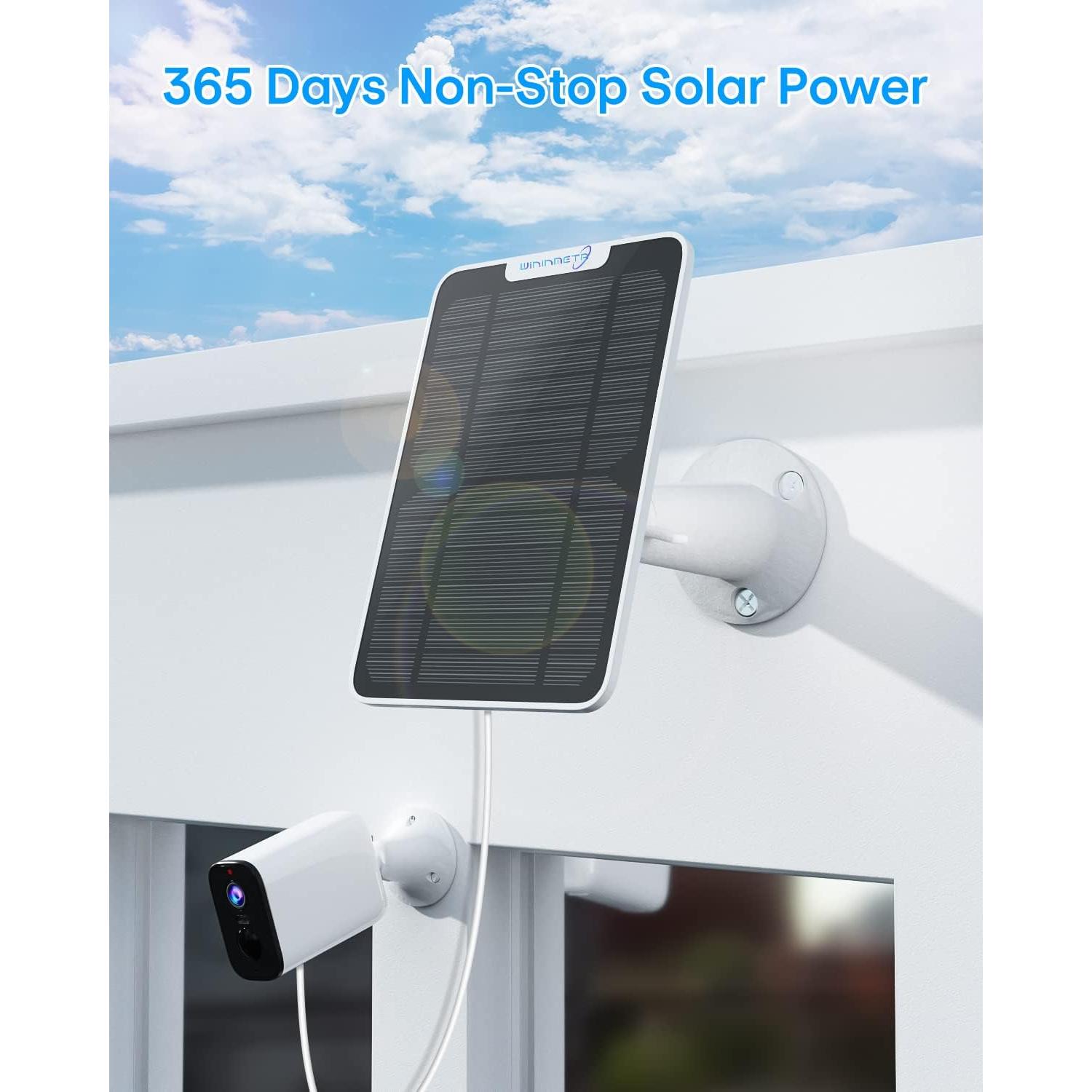 Cargador Solar 6W WININMETA para Cámaras Arlo Pro 3 Floodlight