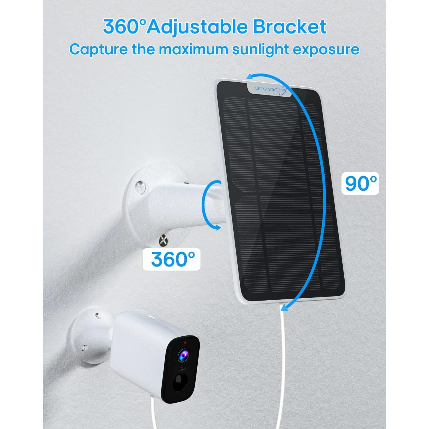 Cargador Solar 6W WININMETA para Cámaras Arlo Pro 3 Floodlight