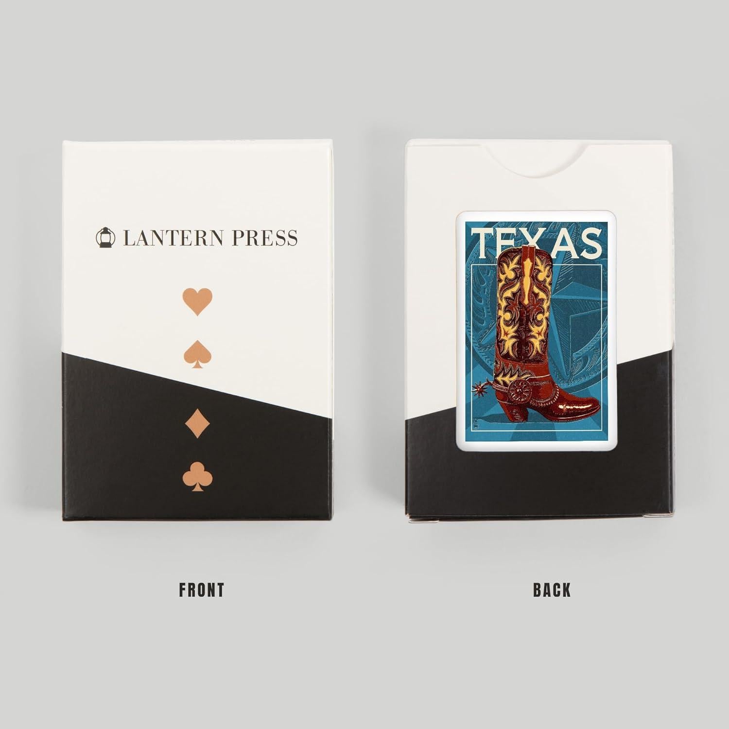 Baraja de Póker Lantern Press Texas Bota de Vaquero 52 Cartas
