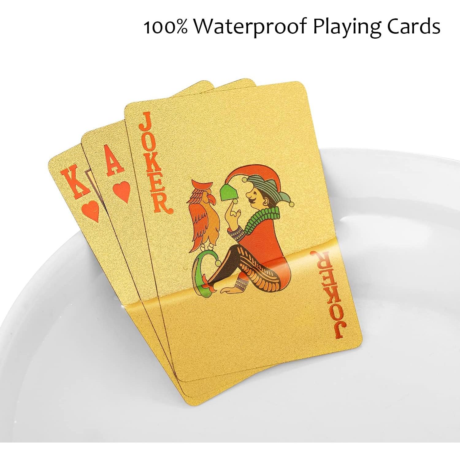 Tarjetas de Póker EAY Diamante Lujo Impermeables 54 Piezas